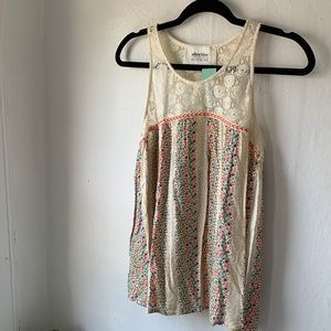 Alice Blue Boho Tank Top